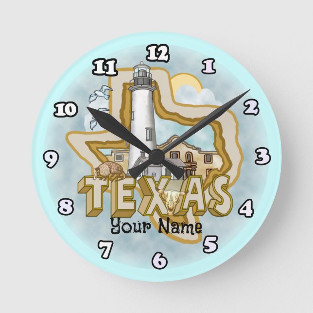 Horloge Ronde Phare du Texas (Recto)