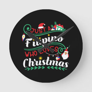 Horloge Ronde Philippines - Les Philippins qui aiment Noël