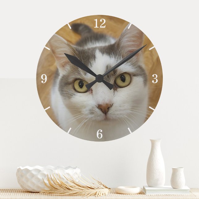 Horloge Ronde Photo personnalisée (Créateur téléchargé)