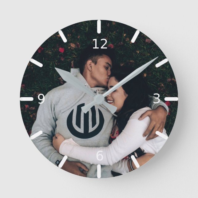 Horloge Ronde Photo personnalisée (Recto)