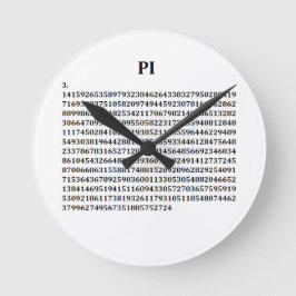 Horloge ronde Pi