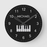 Piano Clavier Personnalisé Musicien Noir