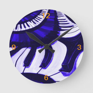 Horloge Ronde Piano Hwy