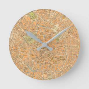 Horloge Ronde Pianta di Milano - Carte de Milan, Italie