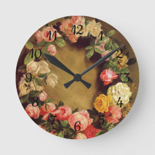 Horloge Ronde Pierre-Auguste Renoir - Couronne des Roses