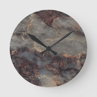 Horloge Ronde Pierre décorative d'ambroisie - couleur vive