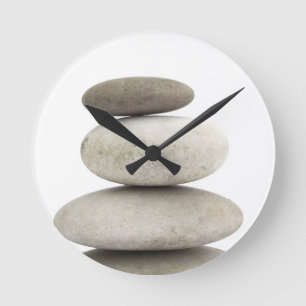 Horloge Ronde Pierres de yogo de zen