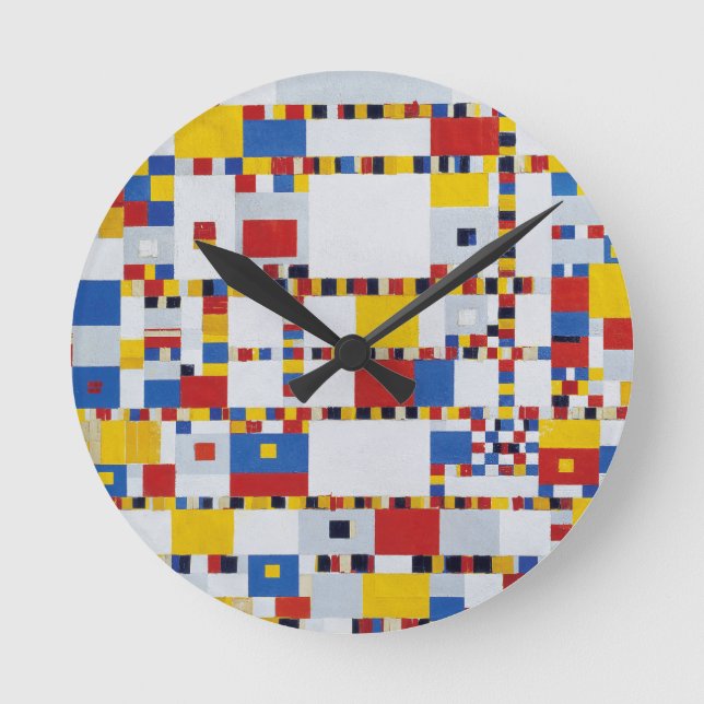 Horloge Ronde piet mondrian , victory.boogie-woogie (Recto)
