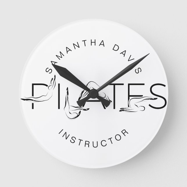 Horloge Ronde Pilates Pots dans Pilates Word (Recto)