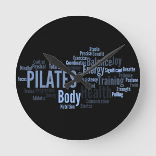 Horloge Ronde PILATES Wall Clock