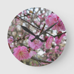 Horloge Ronde Pink Cherry Blossom / Sakura / サクラ（桜)