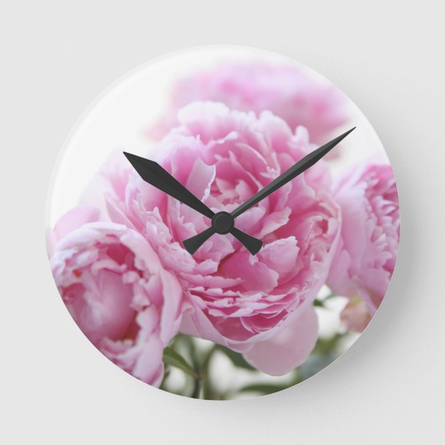 Horloge Ronde pink peonick (Recto)