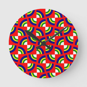 Horloge Ronde Pinwheels
