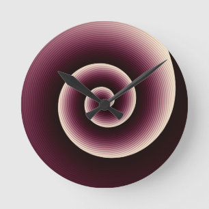 Horloge Ronde Pirouette de vin rouge