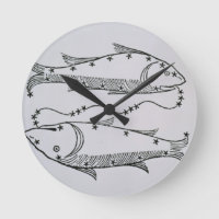 Pisces (the Fishes) an illustration from the 'poet