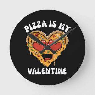 Horloge Ronde Pizza Est Mon Valentin