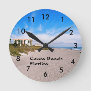 Horloge Ronde plage la Floride de cacao