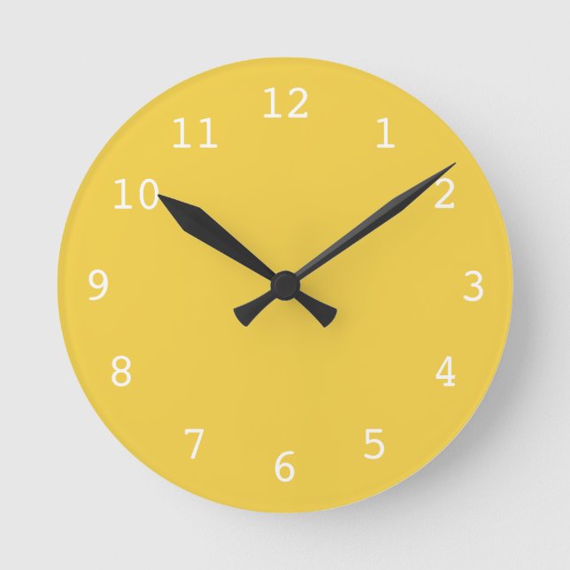 Horloge Ronde Plain yellow (Recto)