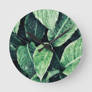 Horloge Ronde Plante Imprimer Groen Kunst Green Art