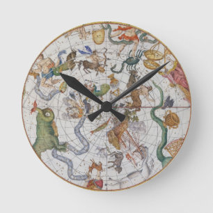 Horloge Ronde Plat 27 de "atlas Coelestis", par John Flamsteed