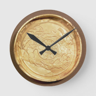 Horloge Ronde Plat (or)