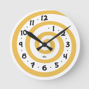 Horloge Ronde Playful Spiral