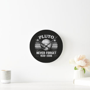 Horloge Ronde Pluton N'oublie Jamais