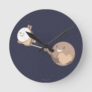 Horloge Ronde Pluton Selfie