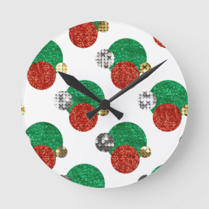 Horloge Ronde points de noël séquentiel