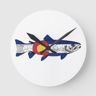 Horloge Ronde Poisson Colorado