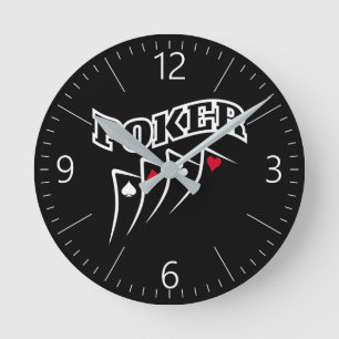 Horloge Ronde Poker