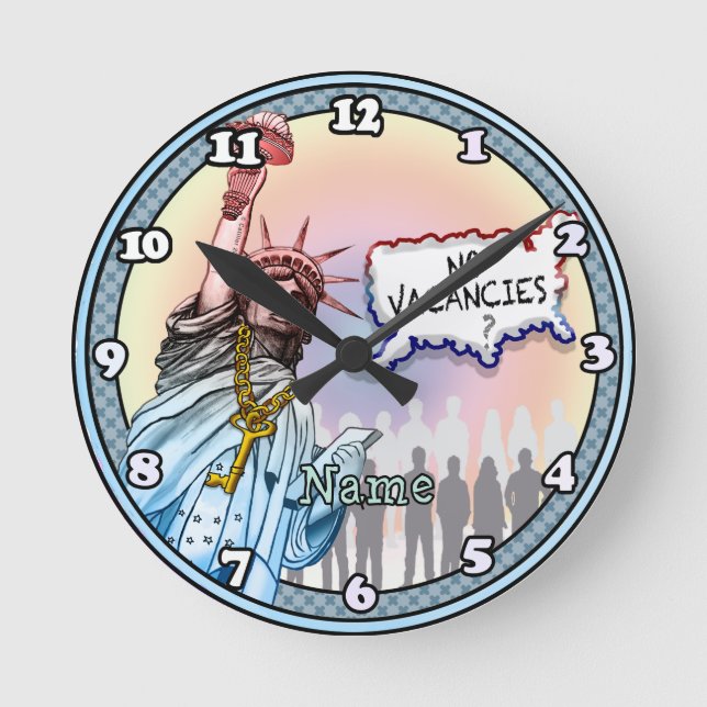 Horloge Ronde Politique de l'immigration (Recto)