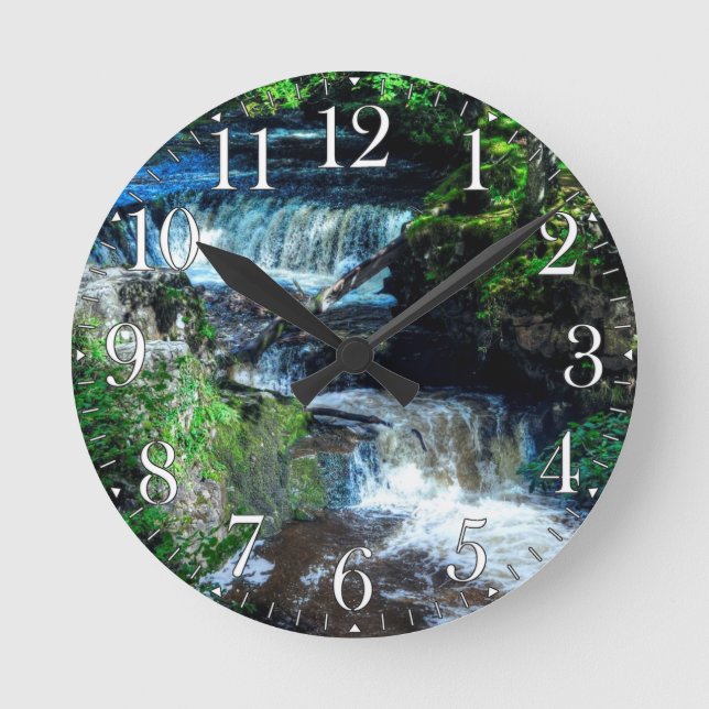 Horloge Ronde Pontneddfechan Horseshoe Waterfall (Recto)