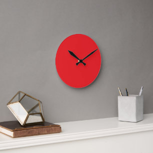 Horloge Ronde Pop of Red