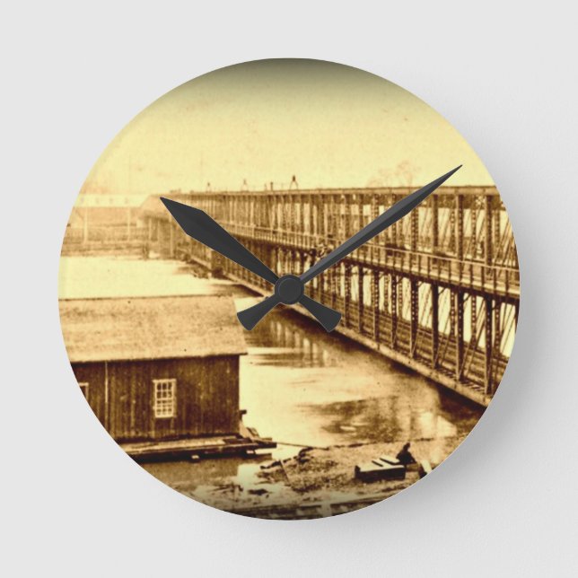 Horloge Ronde Portland Bridge Antique 1890 (Recto)