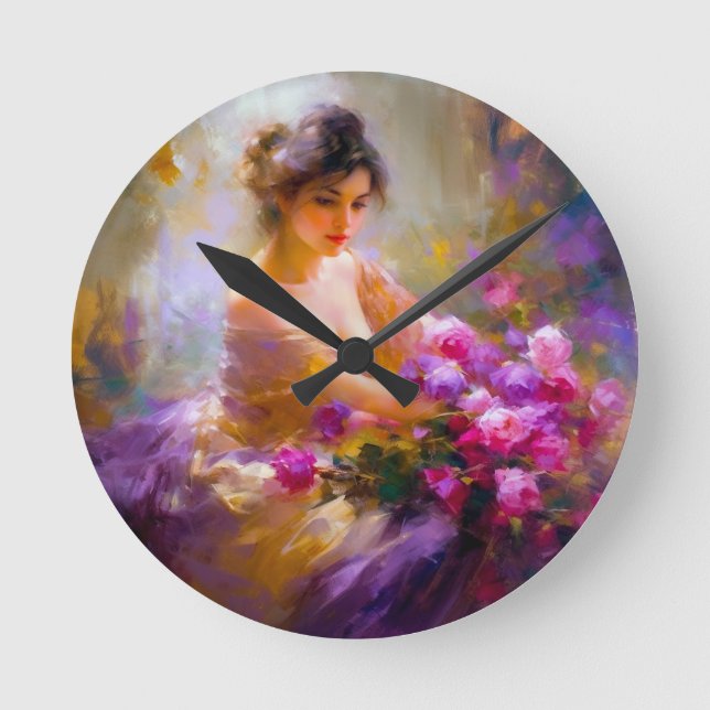 Horloge Ronde Portrait sensuel (Recto)