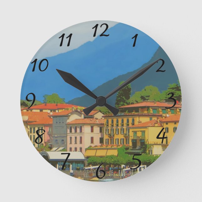 Horloge Ronde Poster Bellagio Italie (Recto)