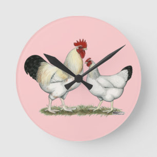 Horloge Ronde Poulets de la rivière Indian