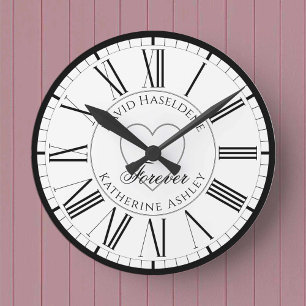 Horloge Ronde Pour les amoureux - un cadeau personnalisé pour to
