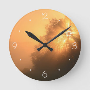 Horloge Ronde Poutres de soleil à Sauzay