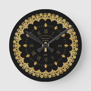 Horloge Ronde Prêtre 50e Jubilé d'or Anniversaire ordonné