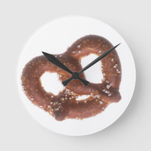 Horloge Ronde Pretzel salé
