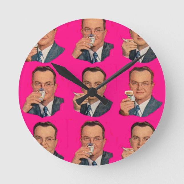 Horloge Ronde Profitez de la fumée, profitez du pack (Recto)