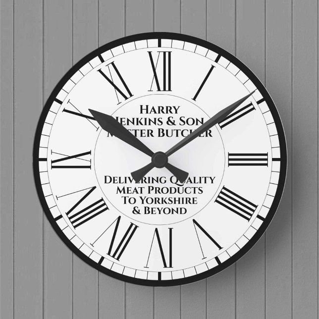 Horloge Ronde Promotion Boucherie Boutique (Créateur téléchargé)