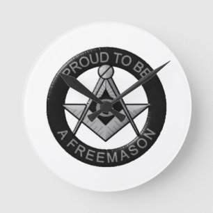 Horloge Ronde Proud To Be A Freemason