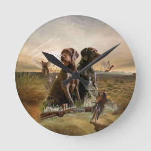 Horloge Ronde Pudelpointers, Chasse faisan