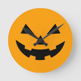 Horloge Ronde Pumpkin Face Wall Clock