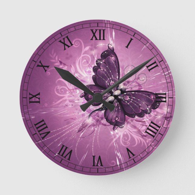 Horloge Ronde purple (Recto)