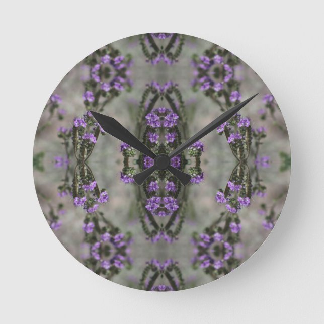 Horloge Ronde Purple Salt Heliotrope (Recto)