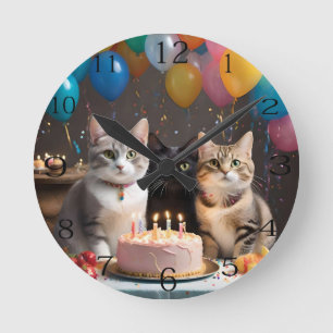Horloge Ronde Purrfect Celebration : A Cat's Birthday Party,